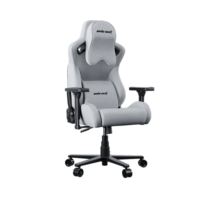 Кресло игровое Anda Seat Kaiser Frontier, цвет серый, размер ХL (150кг), материал ПВХ (модель AD12) (AD12YXL-17-G-F) - фото 2