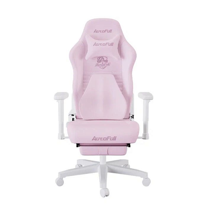 Компьютерное кресло Autofull C3, с поддержкой для ног, розовый (AF083PBA) - фото 2