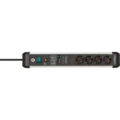 Сетевой фильтр Brennenstuhl Premium-Protect-Line 60 000 А 4 розетки, кабель 3 м., H05VV-F 3G1.5 черный 1391010400 - фото 2