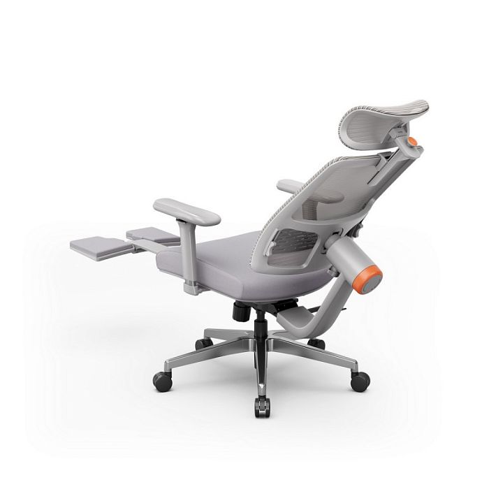 Компьютерное кресло FoxGear NETZ модель M, серый (FG-NETZ-M-GY) - фото 6