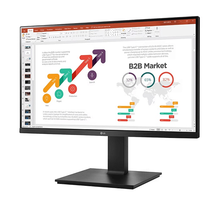 Full HD монитор LG 24BP450Y-B - фото 2