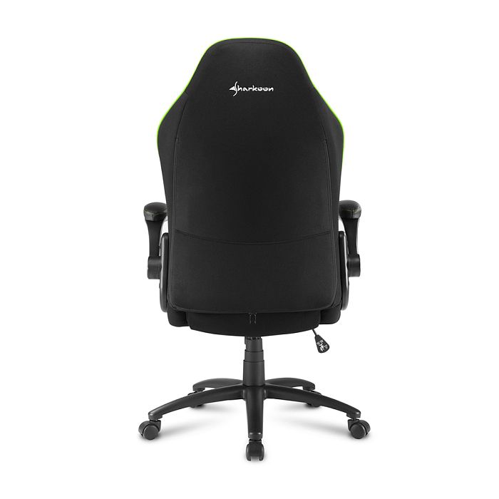Игровое кресло Sharkoon Elbrus 1 Black Green (ELBRUS-1-BK/GN) - фото 4
