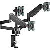ONKRON кронштейн (держатель) для трех мониторов 13"-32" дюймов настольный, черный G280 (G280-B) - фото 1
