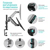 ONKRON кронштейн (держатель) для монитора 13"-34" дюймов настольный, черный G70 (G70-B) - фото 5