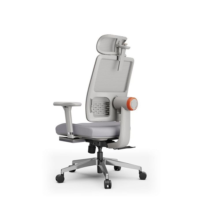 Компьютерное кресло FoxGear NETZ модель M, серый (FG-NETZ-M-GY) - фото 4