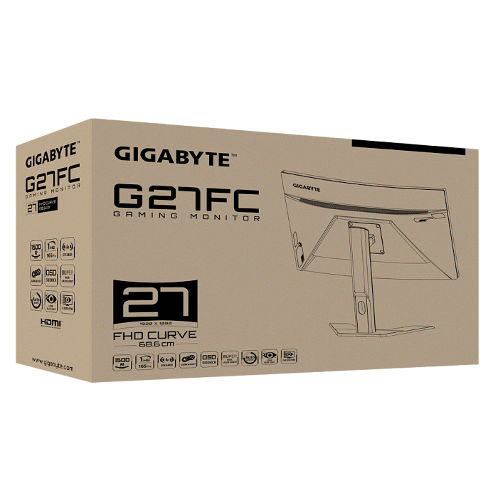 Full HD монитор Gigabyte G27FC - фото 8
