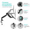 ONKRON кронштейн для монитора 13"-32" настольный, чёрный G100 (G100-B) - фото 4