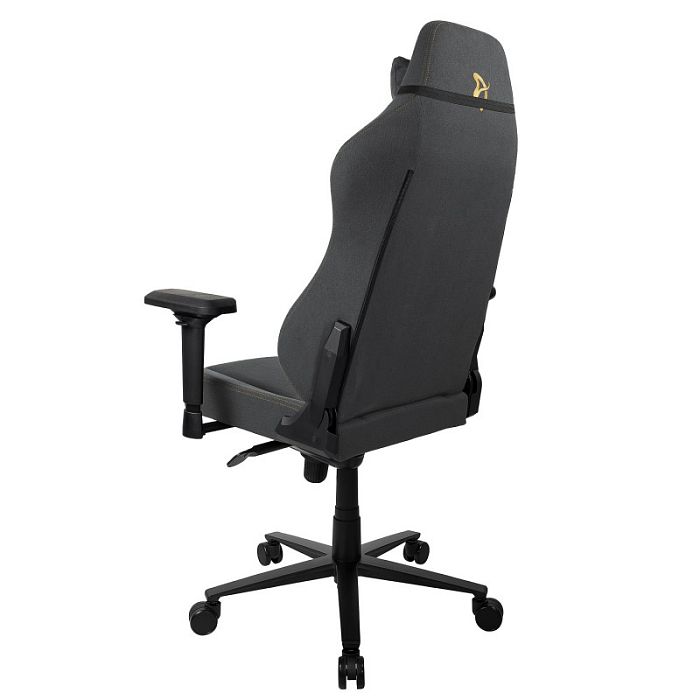 Компьютерное кресло Arozzi Primo Woven Fabric - Black - Gold logo - фото 2